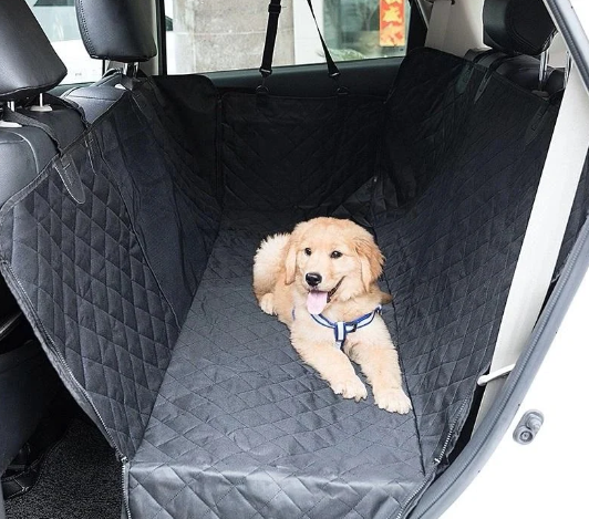 WATERPROOF PET CAR SEAT COVER with MESH WINDOW